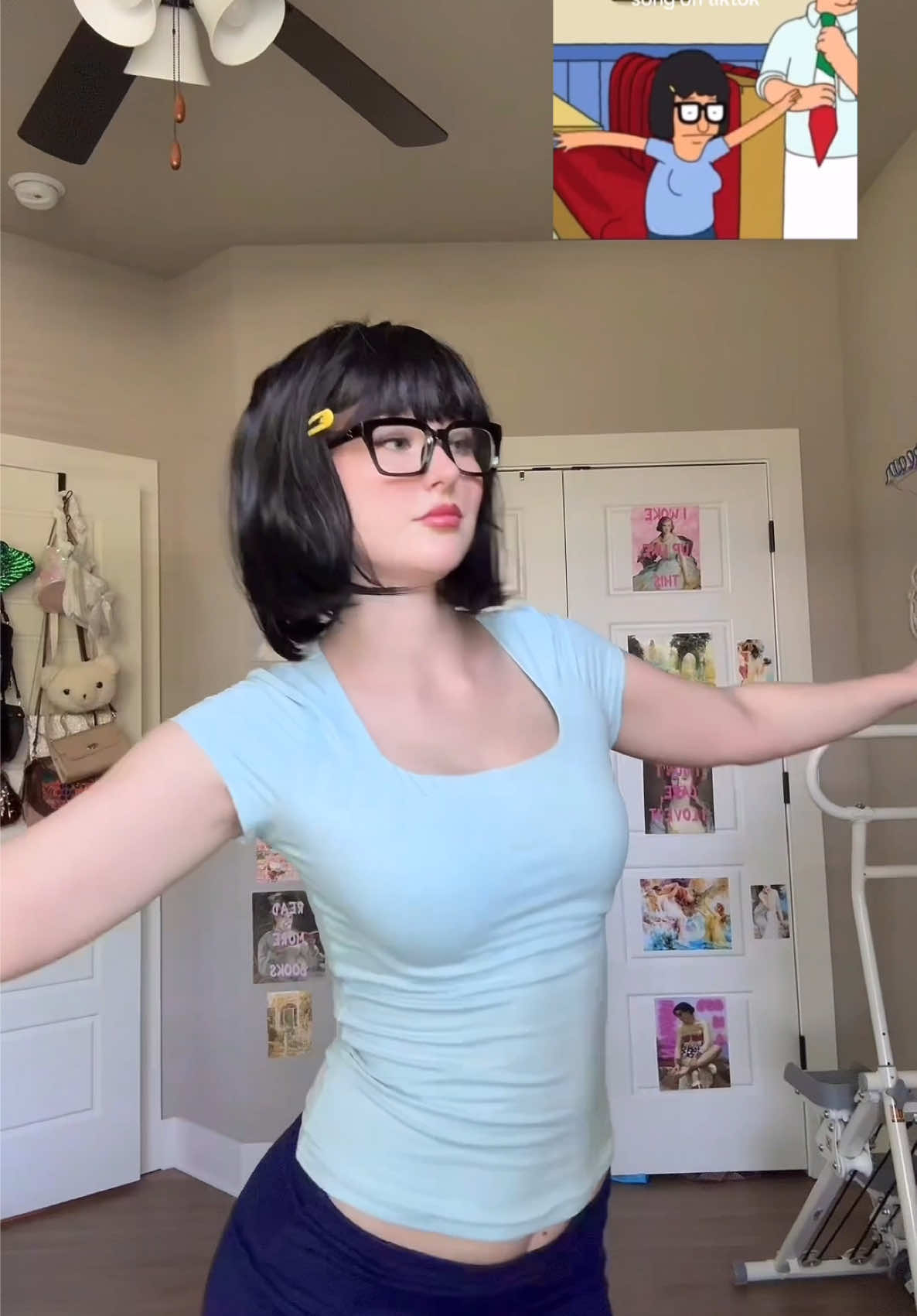 Is somebody gunna match my freak? #tinabutts #tina #cosplay #bobsburgers #nastygirl #dance #tinablecher 