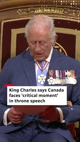 King Charles addressed Canada’s place in the world amid global uncertainty, saying the country has an “incredible opportunity” not seen since the Second World War to transform its economy. His words were part of his reading of the throne speech on Tuesday in Ottawa. #KingCharles #Royals #CdnPoli #ThroneSpeech #Ottawa #News #CBCNews