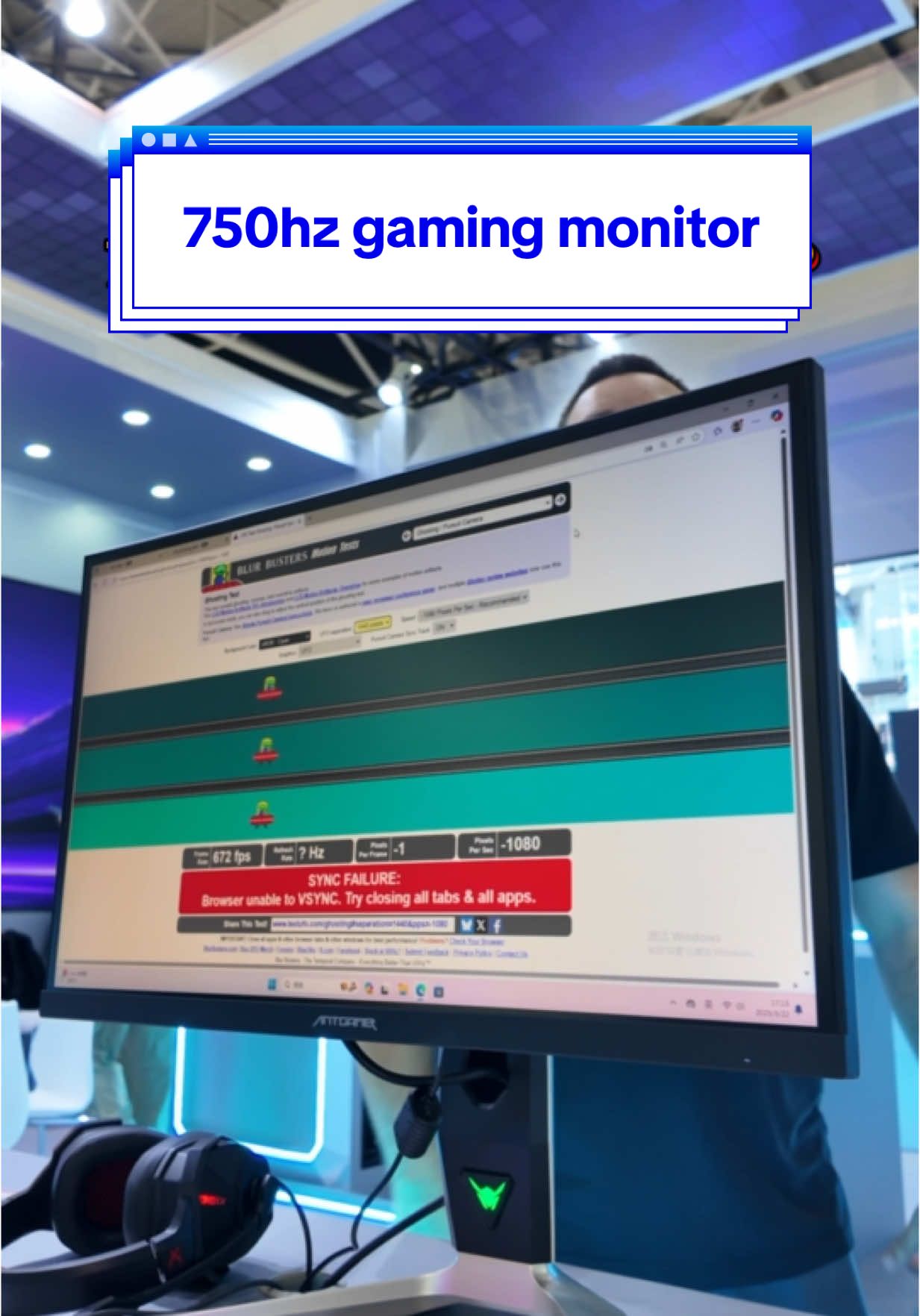 Does anybody *really* need 750Hz 🥴 this gaming monitor from HKC (called the ANT257PF fyi) features a full HD, 24.1-inch display and a refresh rate that's simply wild.  We're seeing the first emergence of 750Hz monitors, doesn't feel like that long ago 600Hz was the big headline 🤔 Is this the ultimate screen for esports or total overkill?  #gamingmonitor #750hz #refreshrate #gaming #esports #monitor #computermonitor #gamingrig #technology #computing #display #displaytech #techtok #techgadgets #cooltech #computex #tomsguide 