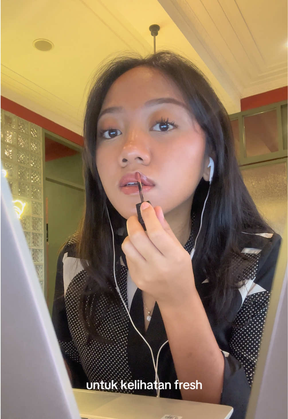 trying @roona ID’s manga spike, the first laser printed lash in Indonesia👀🩷 #meroona #eyelashextension 