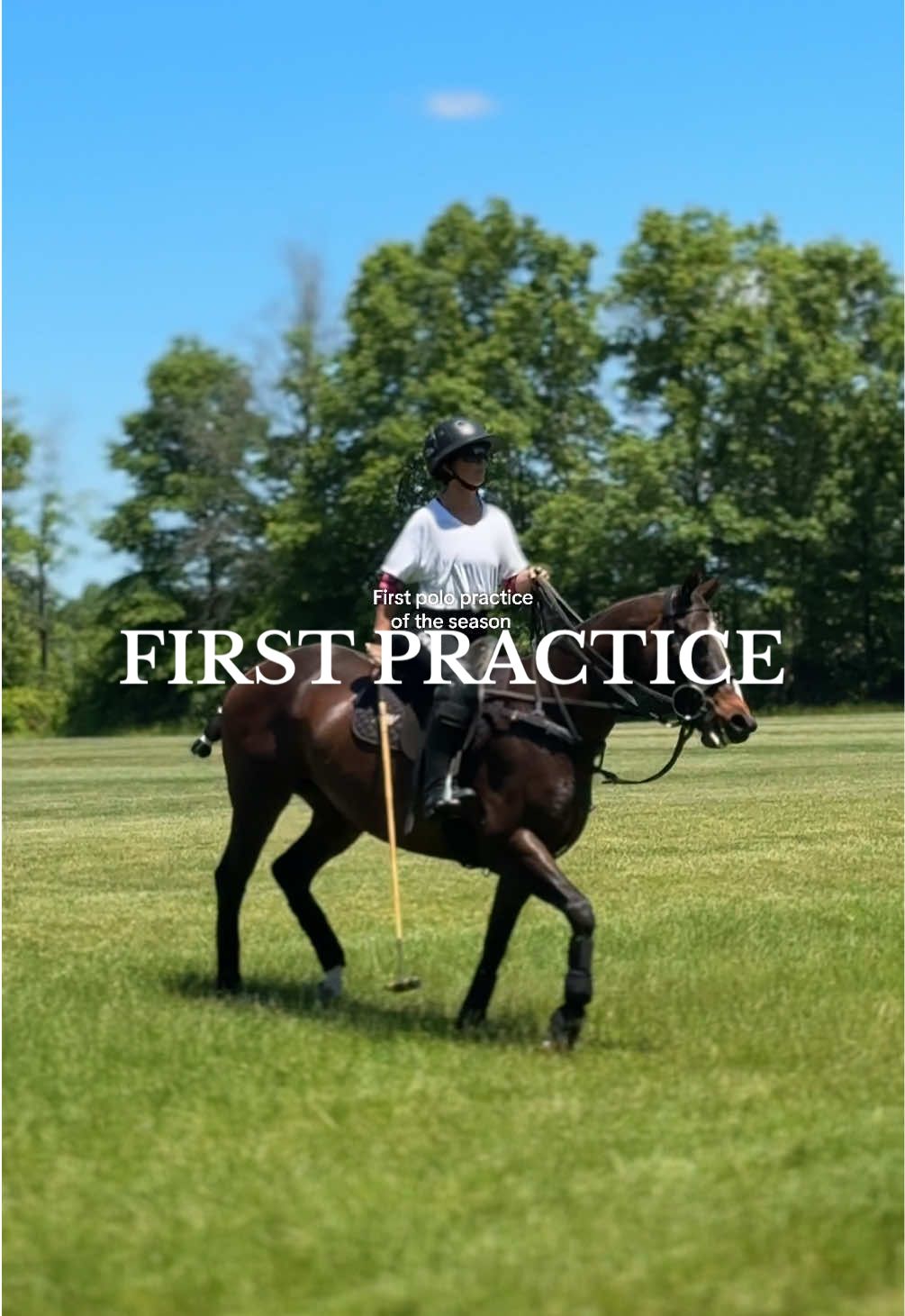 Stayed on  #polopractice #outdoorpolo #polostring 