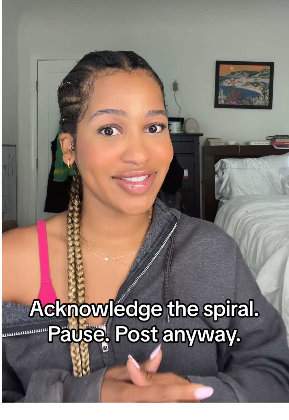 Today’s vibe: a little behind, slightly spiraling, still showing up. Trying a whole new IG strategy and didn’t have my posts ready for the day, but instead of letting the shame spiral win, we’re pressing publish anyway. If you’ve ever overthought a content plan, same. #AishahTries #ContentCreatorLife #SmallCreatorEnergy #IGRevamp #TikTokDiaries #OverthinkingCreators #SoftLifeEra #TrySomethingNew #CreatorRoutine #PostItAnyway #BuildingWhileBurningOut 