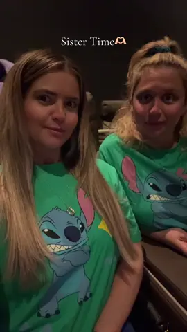 Went to Disney in October got these shirts, perfect time to wear them 😍🫶🏻 #stitch #liloandstitch #movietime 