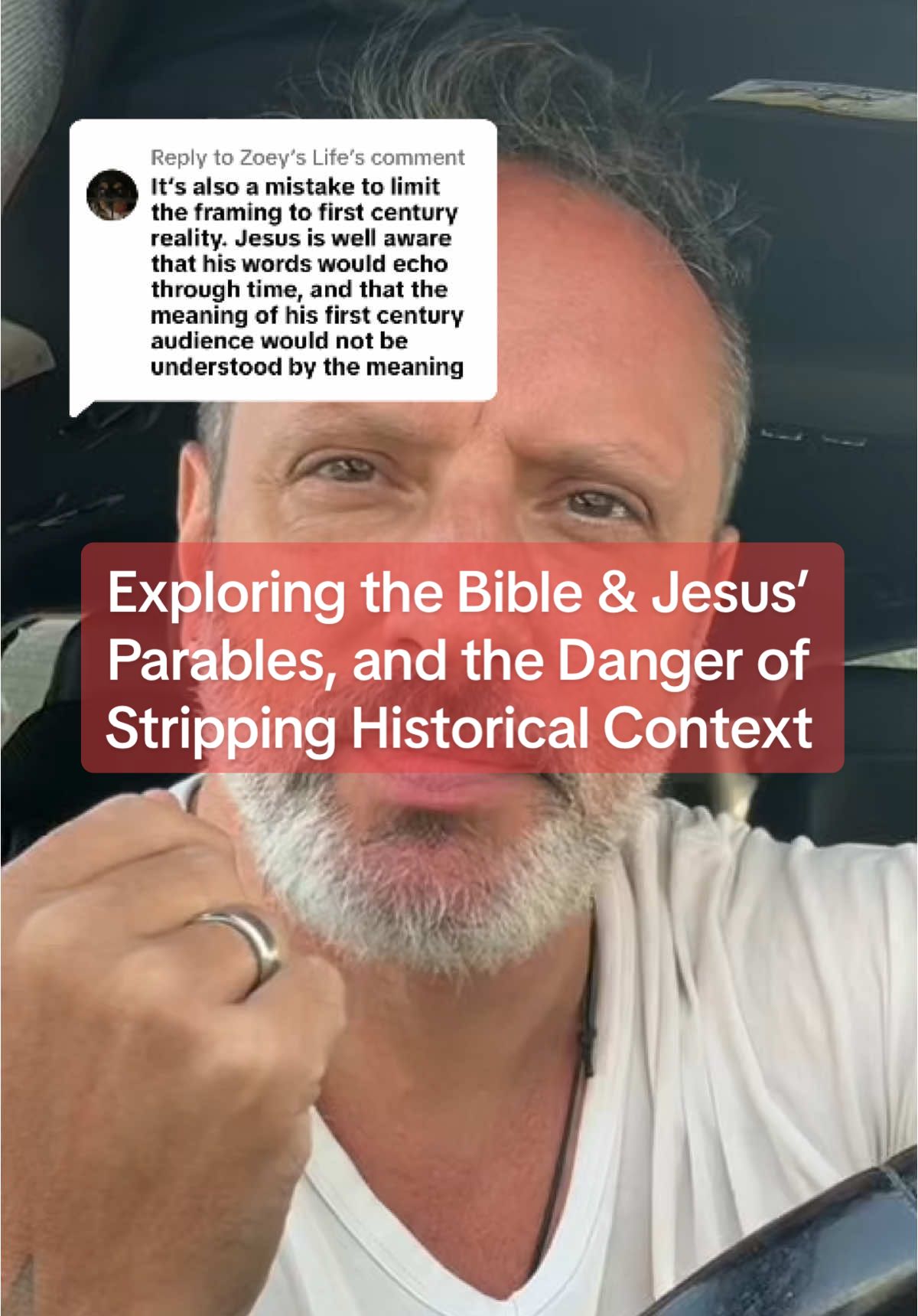 Replying to @Zoey’s Life Exploring the Bible & Jesus’ Parables, and the Danger of Stripping Historical Context - Jesus did not tell parables to entertain or moralize. He told them to confront injustice, awaken faith, and call people into action during a time of crisis. First-century Palestine was a world under Roman occupation, where poverty and religious corruption crushed everyday people. These parables were not vague stories. They were revolutionary messages meant to challenge systems of power. But today, many Bible interpretations remove Jesus’ teachings from their original context. When we turn His words into self-help slogans or prosperity theology, we strip them of their meaning. The Bible is not the Word of God. Jesus is. The Bible is a sacred witness that points us to Him. The Holy Spirit still speaks, but not by erasing the people these words were first spoken to. If we want truth, we must honor the original world these scriptures came from. Real Bible interpretation begins with historical context. Flattening scripture removes the fire. And when we miss the context, we risk missing Christ Himself. #bibleexplained #jesusparables #christian #kenarrington #parablesofjesus #deconstruction 