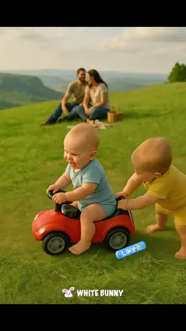 Baby fell from hill and see how rabbit saves him #story #rescue #aistory #ai #animals #rescueanimals 