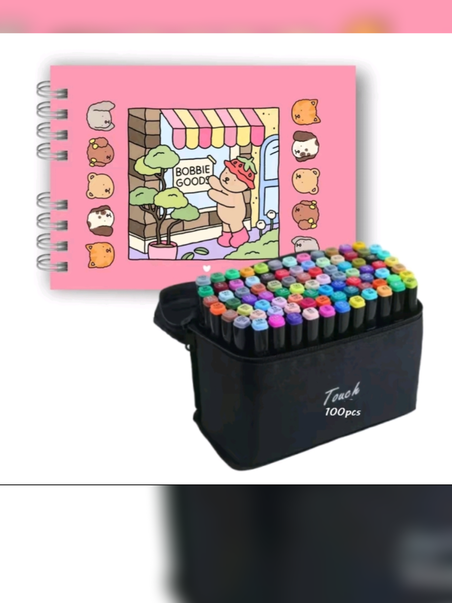 @tiktokSHOP @tiktokSHOP  AMO OFERTAS! Prepare para colorir sua vida com esse kit, livro de colorir e canetas. O BOBBIE good não é apenas um livro é uma oportunidade de libertar sua criatividade em cada página com os marcadores vibrantes de ponta dupla. Perfeito pra quem busca de maneira criativa de se distrair. Aproveite essa mega OFERTA! Clica no carrinho  e faça o seu pedido.