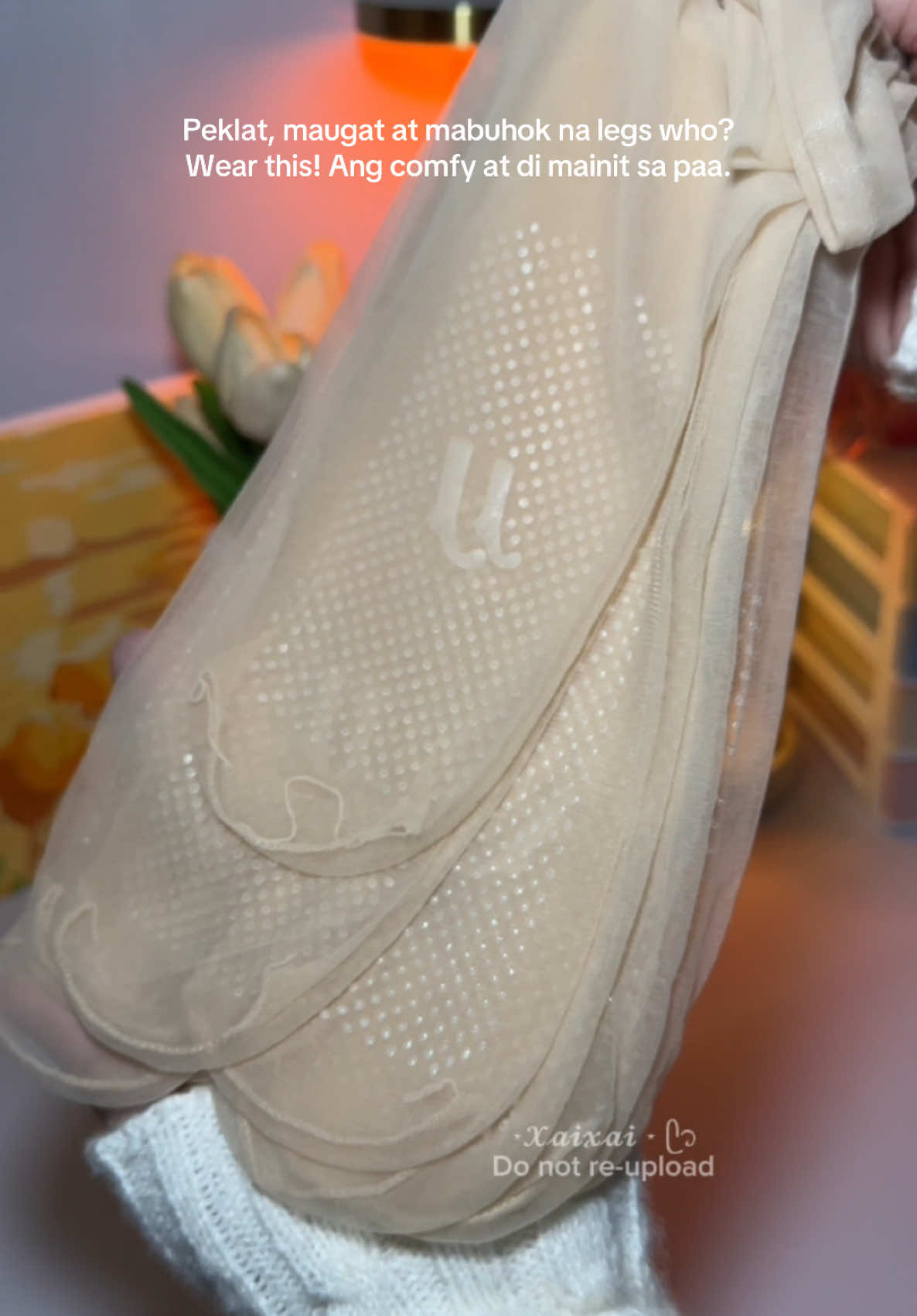 Pang cover sa flaws ni legs🫣😅 #stockings #shortstocking #stockingforgirls #fyp 