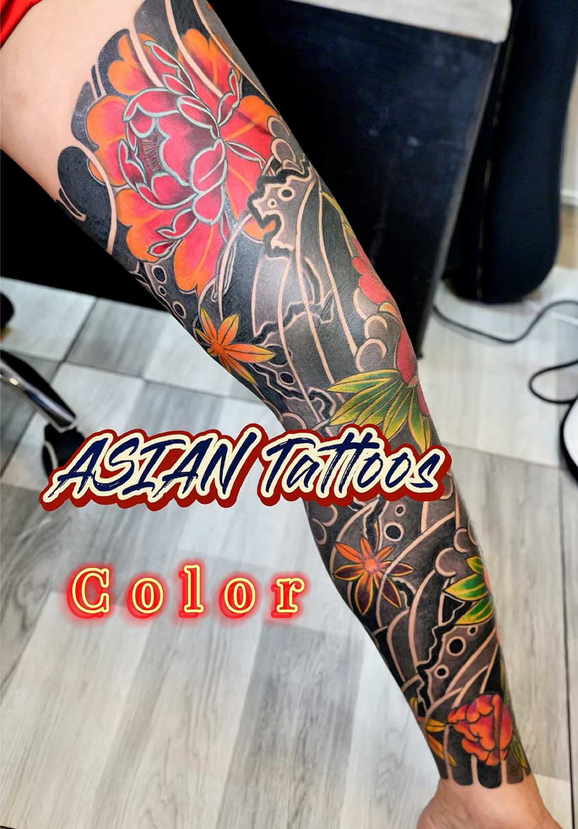 Hình Xăm nhật cổ : Full chân màu #xuhuongtiktok #xuhuongthinhhanh #thinhhanhtiktok #thinhhanh #xuhuong #thinhhanhxuhuong #thinhhanhtiktok2025 