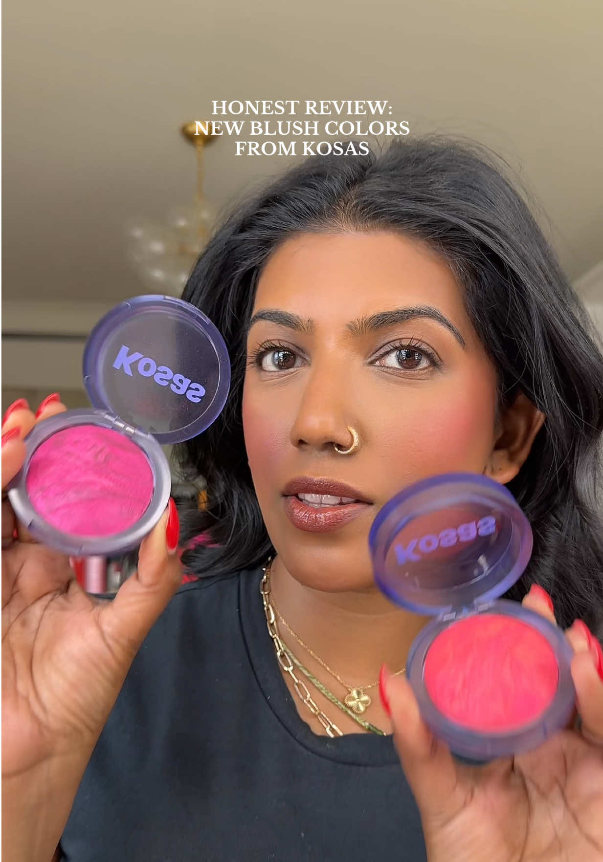 Let’s talk @Kosas blush ☺️ Starting a new series called “honest review” where I share beauty products that I love and don’t love on here. Never sponsored 💕😘 #browngirl #browntiktok #makeuptutorial #makeuphacks #newmakeup #MakeupRoutine #blush #kosas 