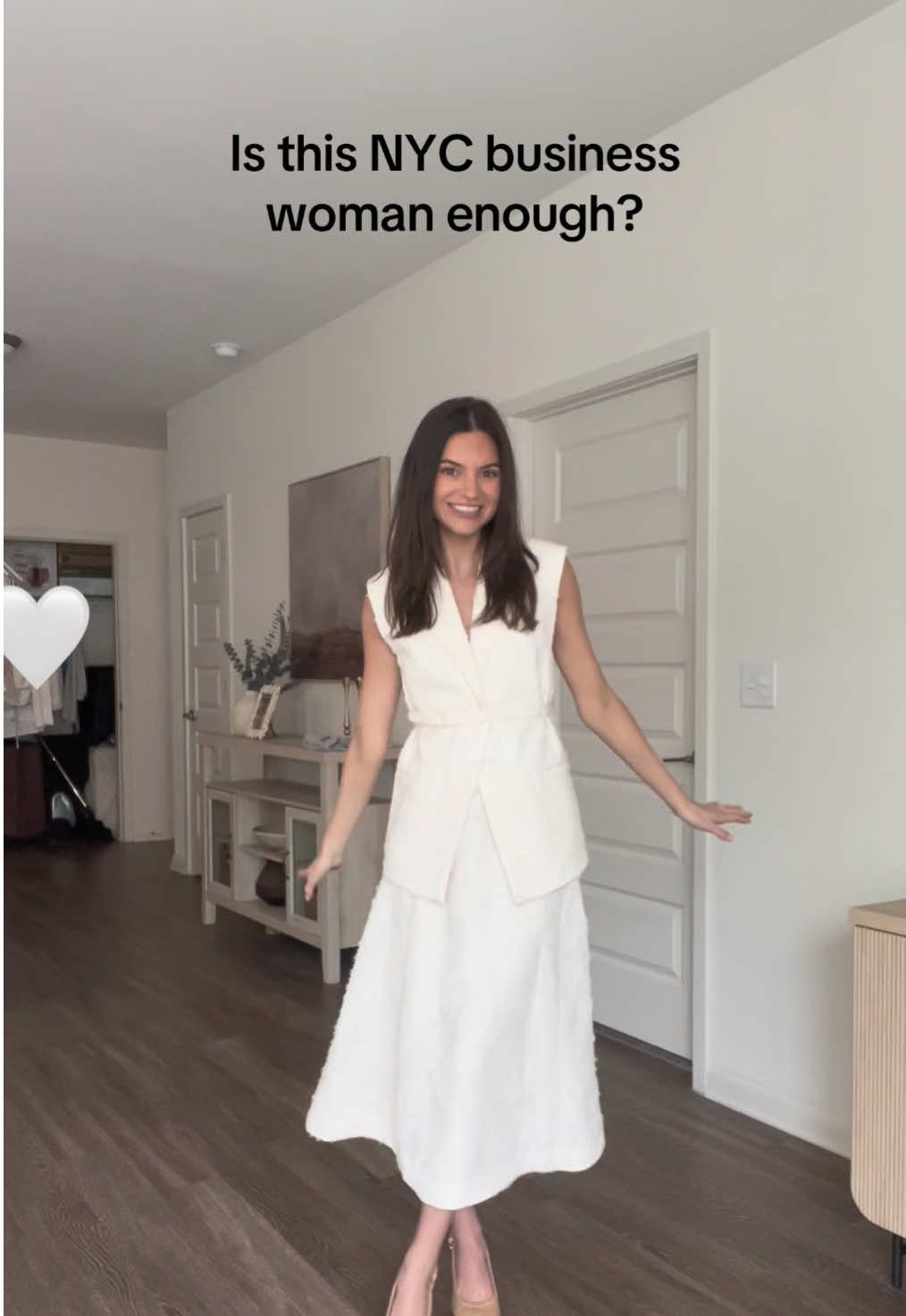 I feel like i need @DaniellePheloung approval for this - but NYC here i come!! #OOTD #outfit #workootd #workoutfit #corporatelife #corporate #corporategirlies #corporateoutfit #corporateoutfits #office #officelife #officeoutfit #NYC #bigfour #accountant #accountantsoftiktok #businessprofessional 