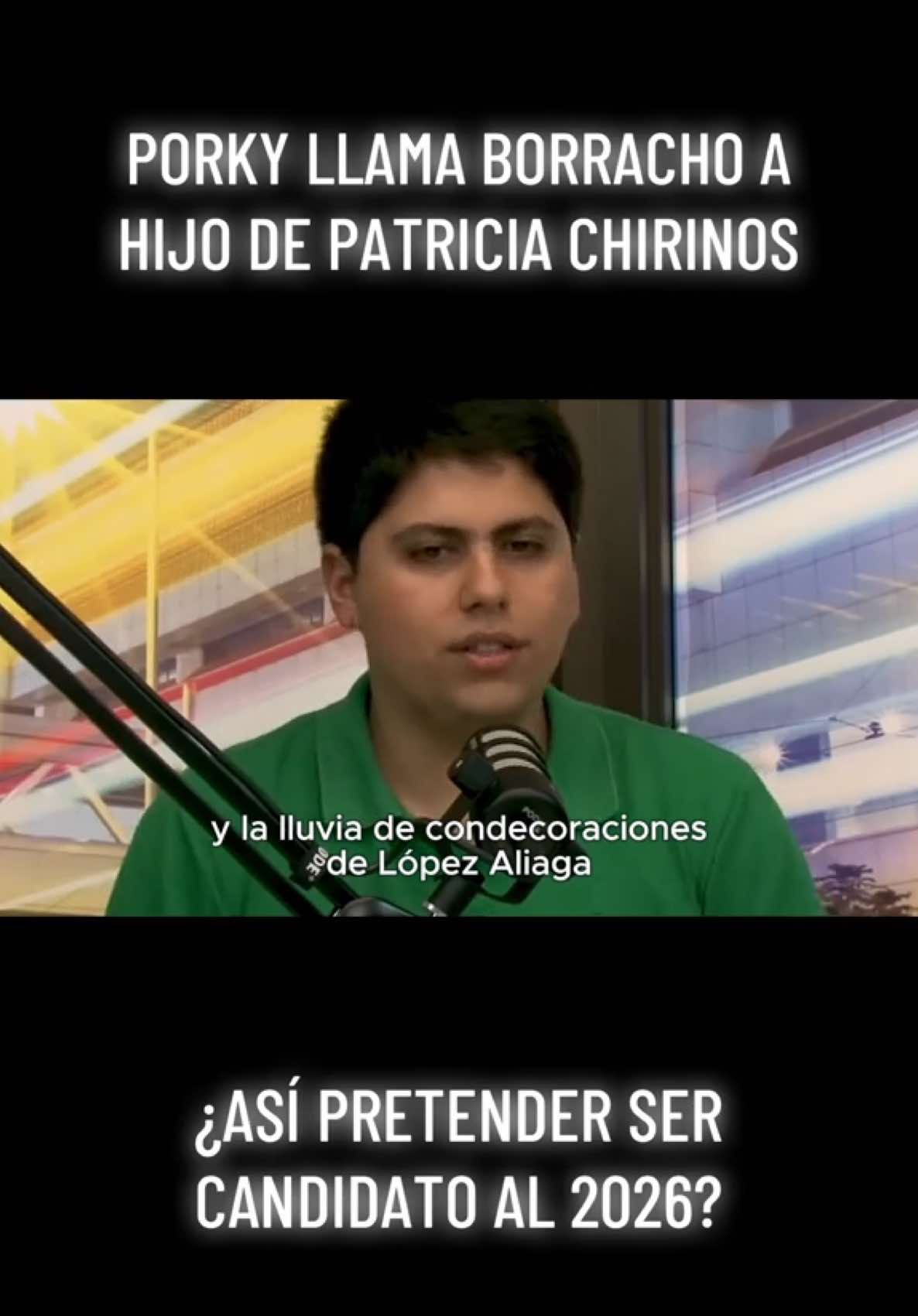 🚨Escándalo: López Aliaga amenaza borracho a hijo de Patricia Chirinos por columna que no le gustó al alcalde. #fyp #perú #congresodelperu #tiktok #tiktokperu #viral #porky #lopezaliaga #rla #foryoupage #porkyalcaldedelima #lopezaliagapresidente 