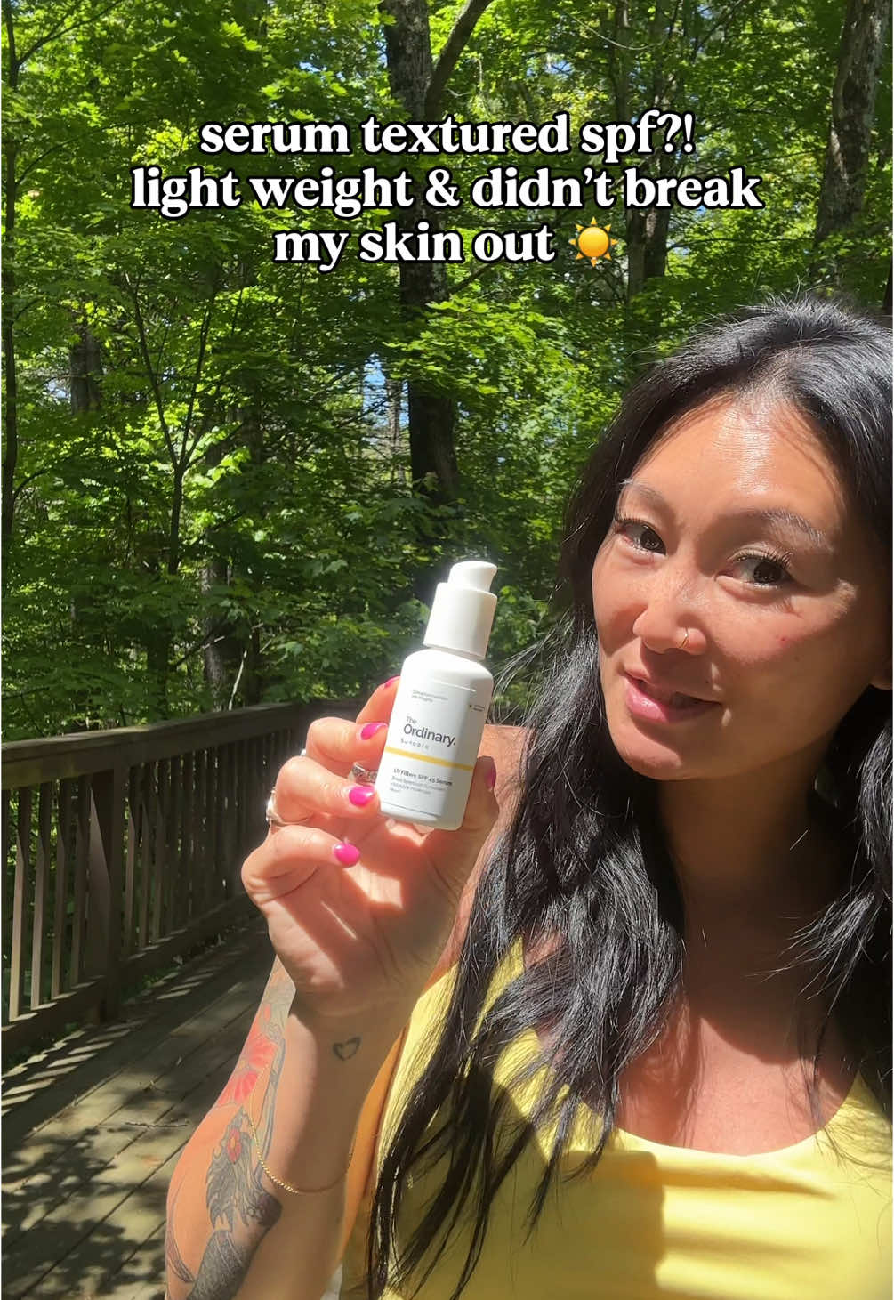 Ok it’s so good! I am digging the texture of this. It feels really good on the skin. And I’m always on the hunt for a good sunscreen that don’t break me out. @The Ordinary @The Ordinary Store  #sunscreenreview #sunscreenviral #millennialmom #518moms #momsover35 #skintok #tiktokshopsummerturnup #dealsforyoudays #tiktokshopmemorialday  #springtok  #funinthesun  #ifyouknowyouknow  #outdoorfun #Summer 