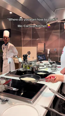 Went on a cruise for fun, left with new cooking skills thanks to Carnival Kitchen! 🧑‍🍳 Tap the link in bio to learn more about the classes we offer onboard. #Carnivalcruise #ChooseFun 