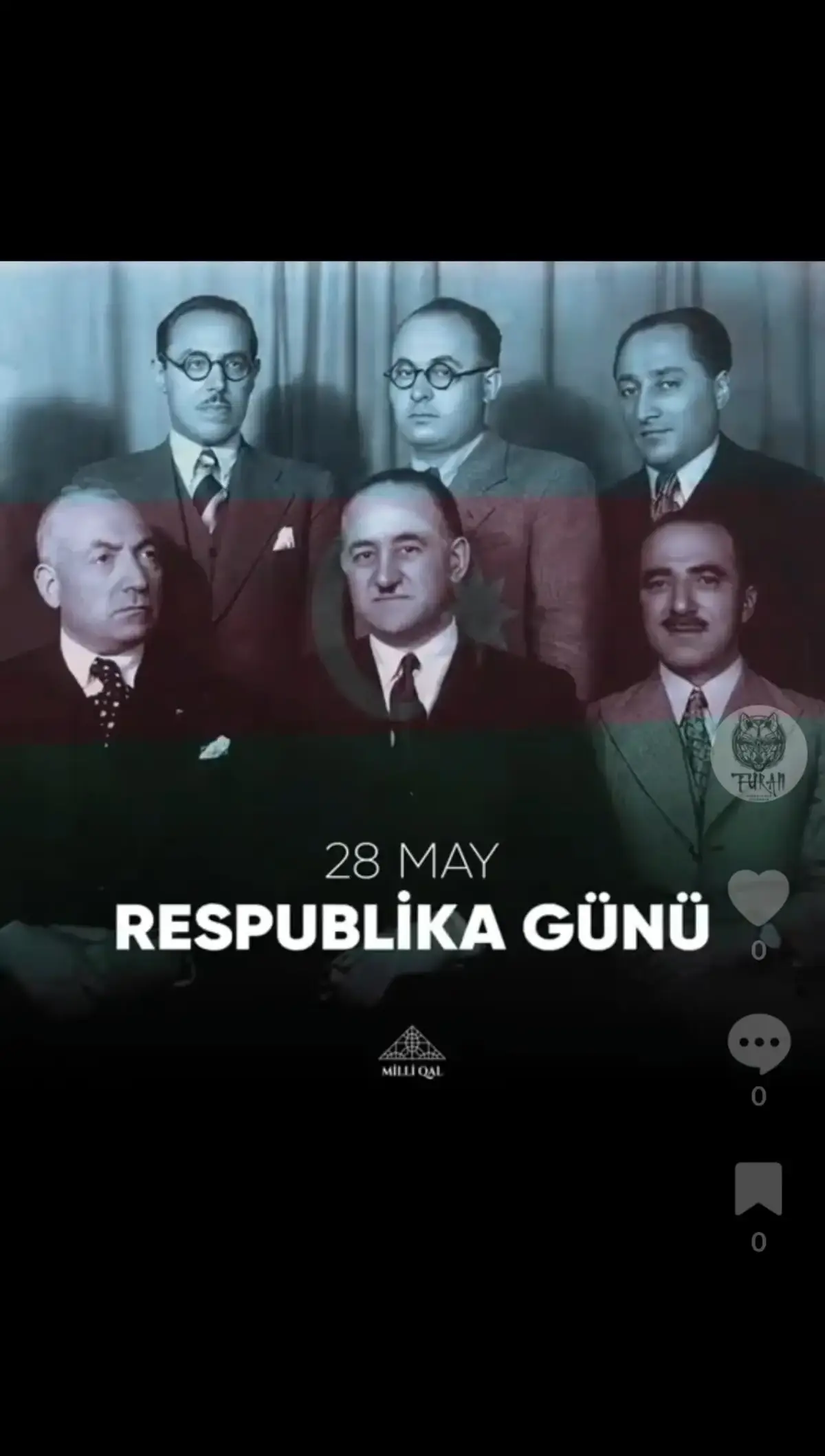 107 ilin mübarək Azərbaycan! #memmedeminresulzade #respublika #28may #azerbaycan #azerbaijan #keşfet 