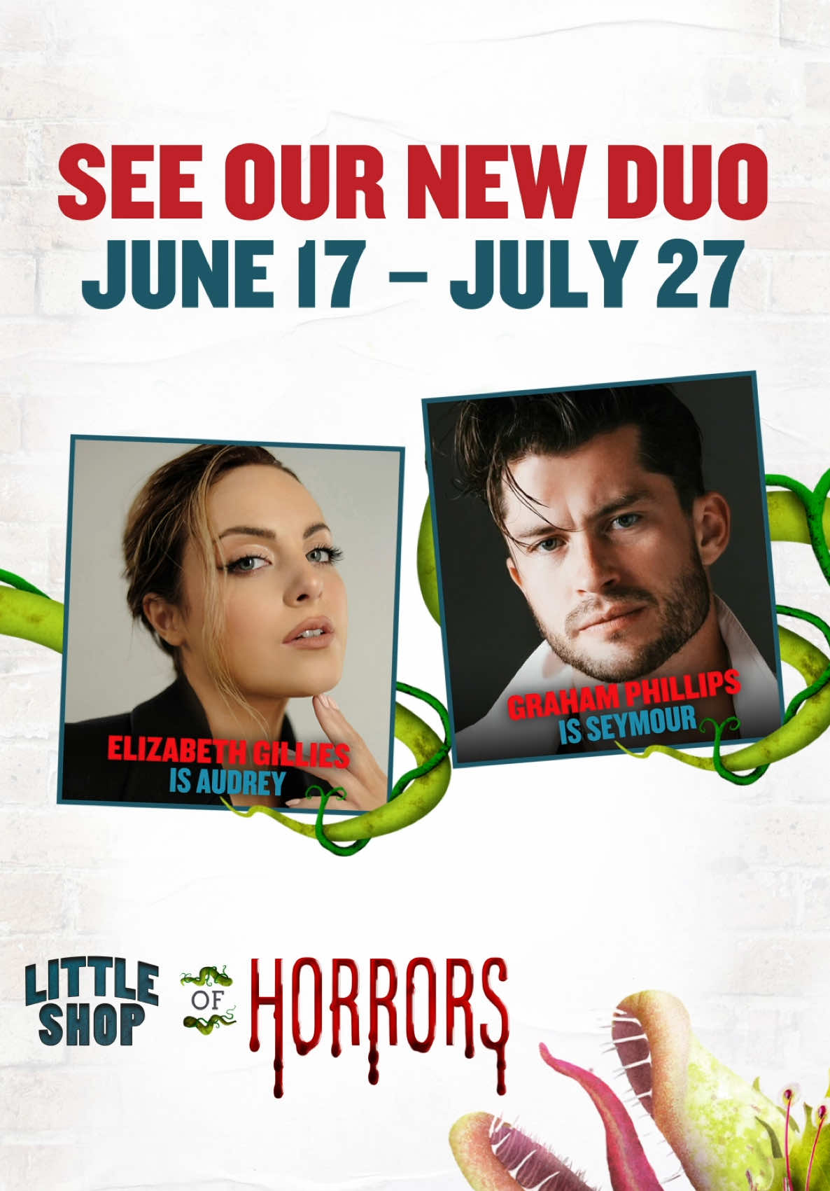 He’s thirteen going on NERDY! #grahamphillips joins @Liz at the Westside Theater beginning June 17. #LittleShopNYC #littleshopofhorrors #lizgillies #grahamphillips #offbroadway #13themusical #victorious #dynasty