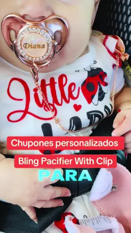 Chupones personalizados de silicon #chuponpersonalizado #bebelifestyle #momlife #blingpacifiers 