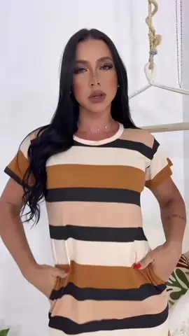 Viscolycra + listras = o match perfeito 💃✨ #vestidos #VestidoListrado #modafemenina #LookDoDia #Viscolycra #EstiloEConforto #DicaDeLook #Tendência2025 #LookConfortável #ModaCasual