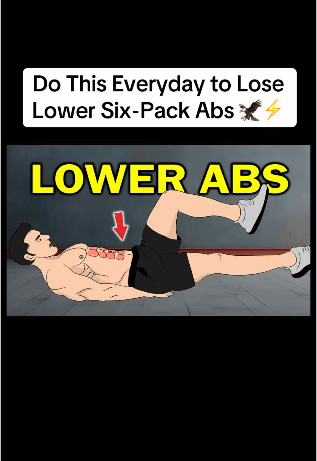 Do This Everyday to Lose Lower Six-Pack Abs 🦅⚡️#abs #absworkout #sixpack #sixpackabs #bellyfat #bellyfatworkout 