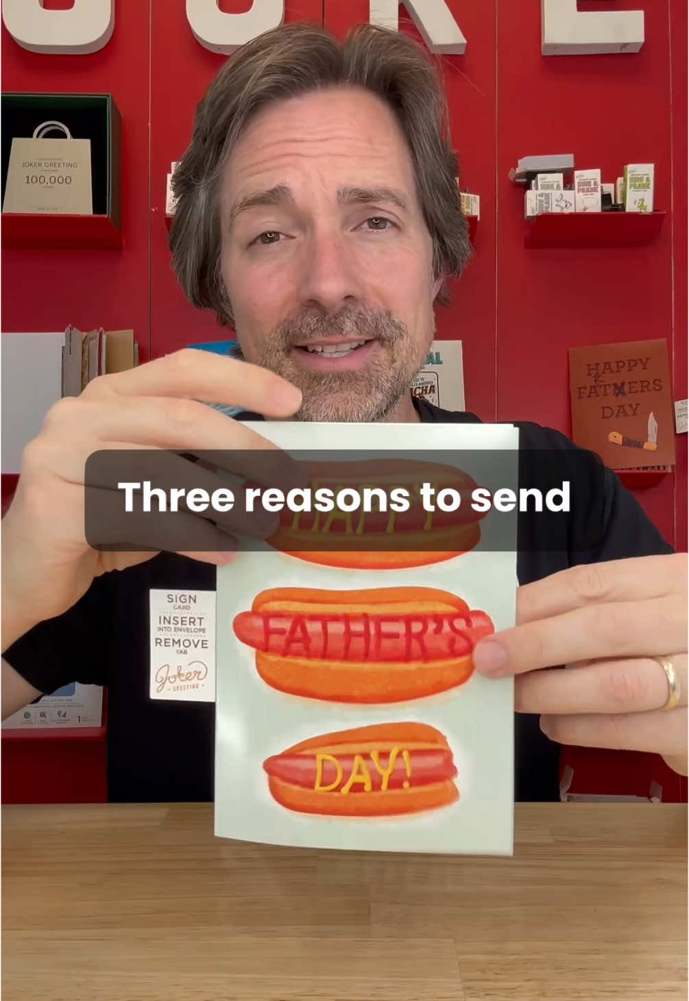 Three reasons; to get a text message, to get a reaction of disappointment, and to remind them you are there. #FathersDay #hotdog 