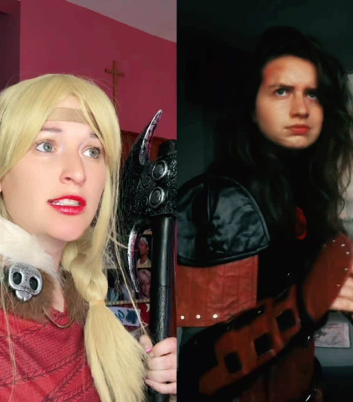 #duet with @Allie_Cosplay #pov YOU NEED A SHIELD #katiew1011 #tiktokbelle #tiktokbellemagicalreact #duetwithkatiew1011 #bestofkatiew1011 #httyd #httydcosplay #howtotrainyourdragon #howtotrainyourdragoncosplay #astrid #astridcosplay #astridhofferson #astridhoffersoncosplay #dreamworks #dreamworkscosplay #cosplay #hiccuphaddock #hiccup #hiccupcosplay @httydragon @DreamWorks Animation 