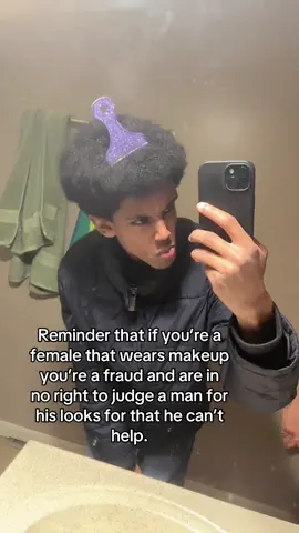 One wet wipe and you’re DONE for the day #foryou #looksmax #afroheadluke 
