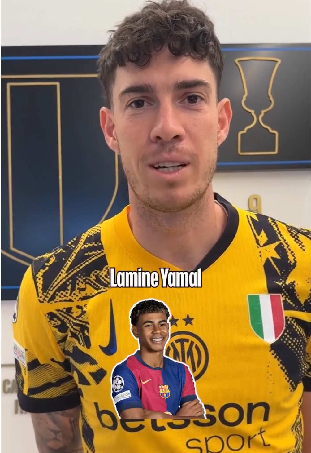 There’s only 1 answer ☠️ the toughest player Inter players faced? 👀 @Champions League #yamal #lamine #lamineyamal #aura #fcb #barcelona #barca #football #footballtiktok #futbol #futebol #aura #goviral #4u #Soccer #soccertiktok #legend #wonderkid #risingballers #him #bastoni #inter #intermilan #ucl #uefachampionsleague #championsleague 