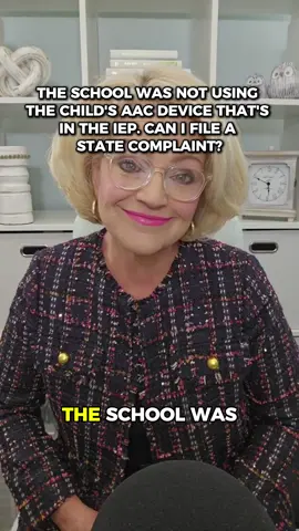 When a communication device in the IEP isn’t being used, that’s not just a concern—it could be a compliance issue. #SpecialEducationBoss #IEPCompliance #AACDevice #StudentRights #StateComplaint