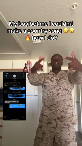 I wasn’t taking it seriously tho I never really made country 🤣🤷🏾‍♂️#military #countrymusic #usmc #miltok 