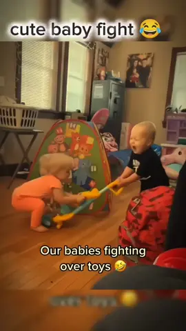 cute baby fight another 🥰💗❤️😂😂😂🇺🇲#babyfight #baby #fight #babylove #babytok #Love #viralvideo 