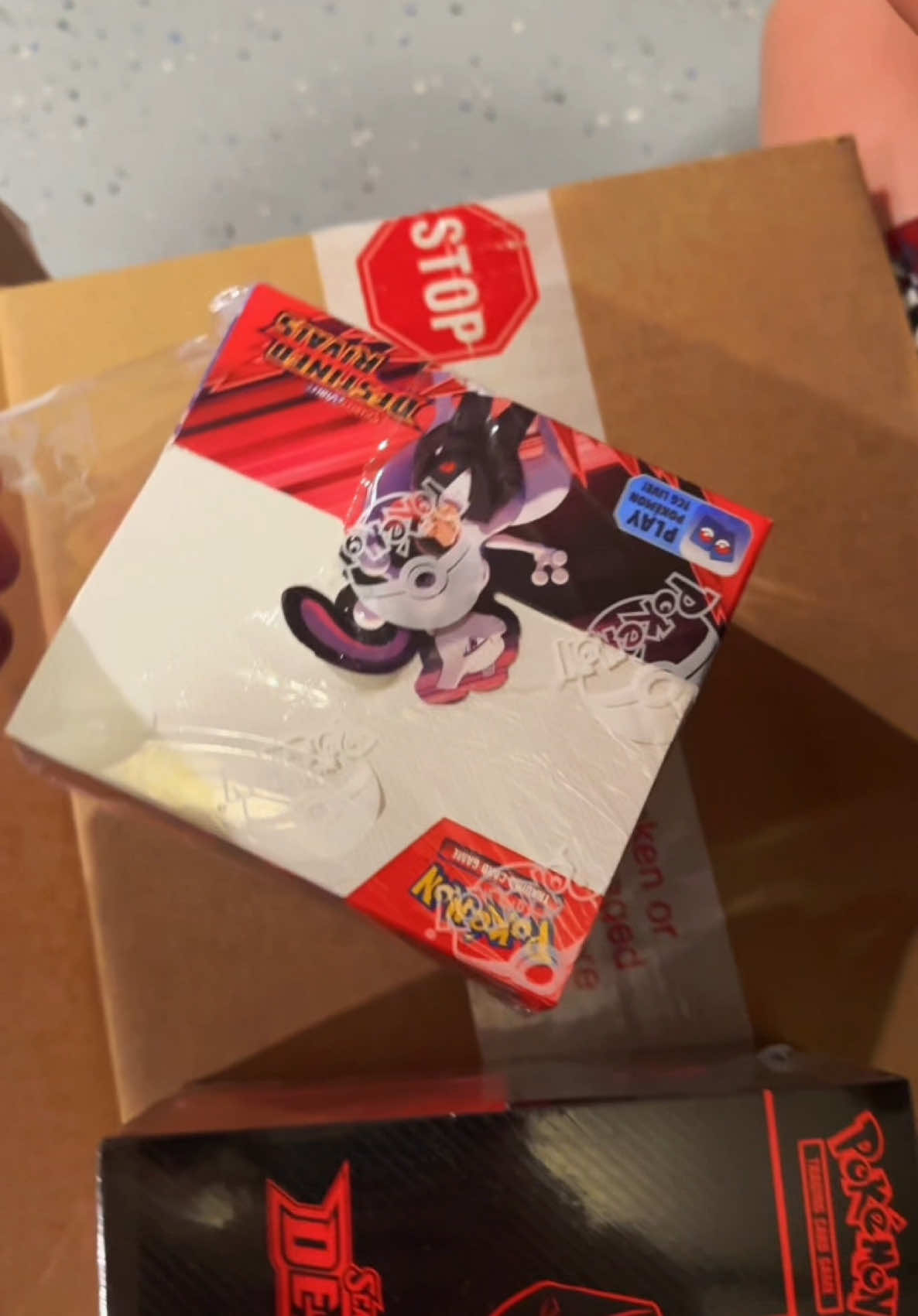 #destinedrivals has landed! First pack magic or nahhhh😂 #pokemon #pokemonforce #pokemoncards #teamrocket #pokedunn #pokemontiktok 