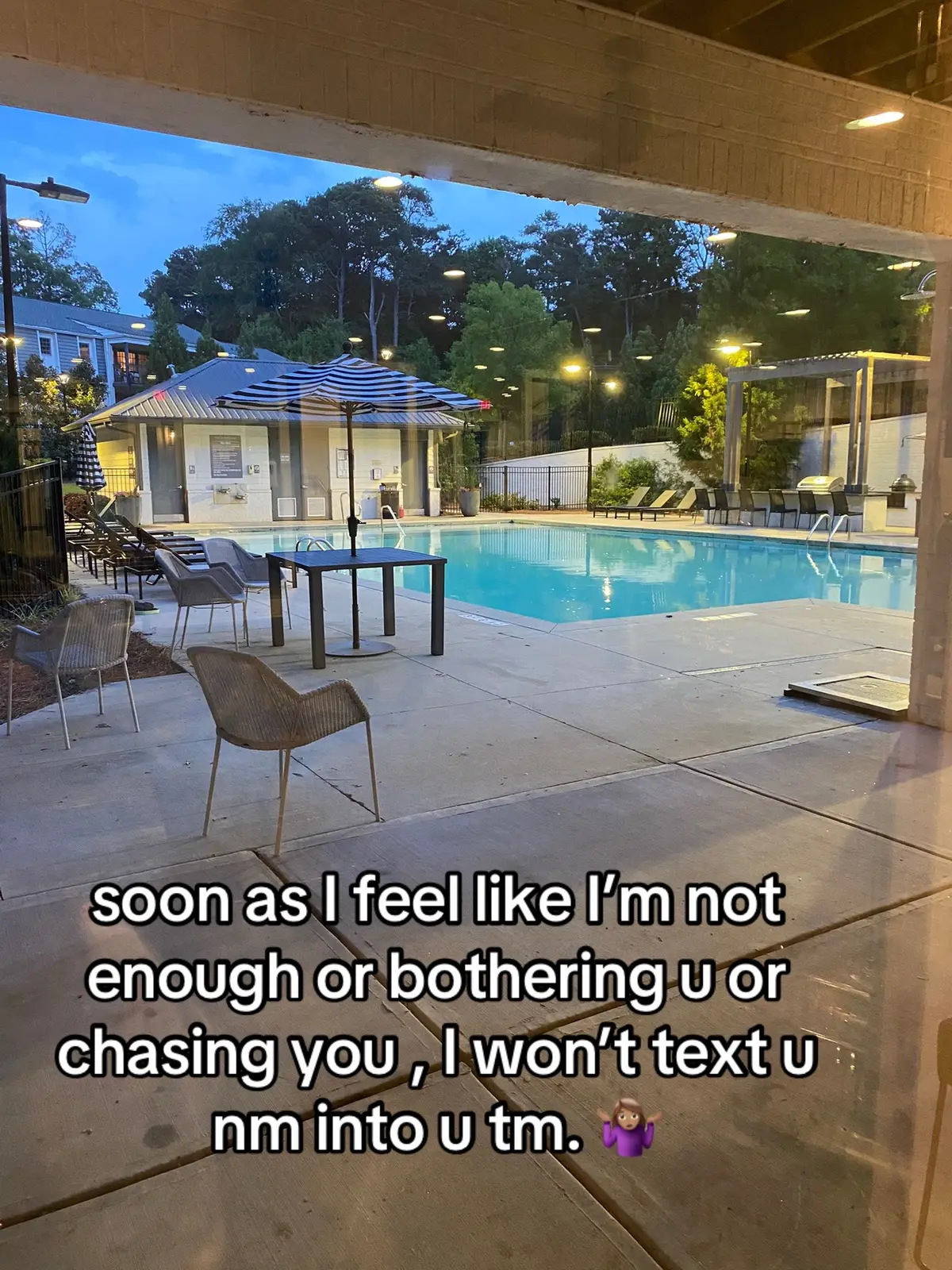 soon u push me away im gone 🤷🏽‍♀️