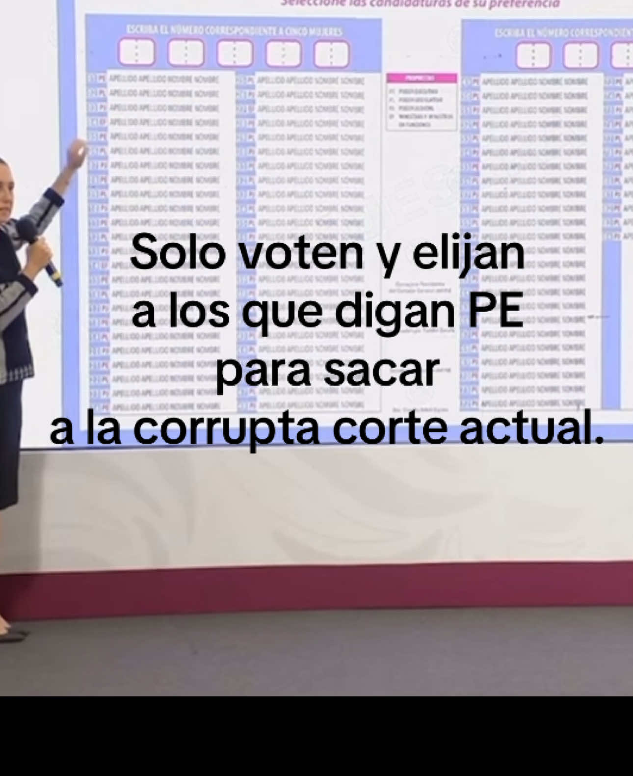 #eleccionespoderjudicial  Por quien no votar… Los que digan PJ. Fueron postulados por Norma Piña y sus secuaces. #poderjudicial #fueranormapiñacorrupta #supremacortedejusticia #poderjudicialmexico #poderjudicialpodrido #elecciondejueces #mexico🇲🇽 #jalisco #amecajalisco #claudiasheimbaum #lamañaneradelpueblo 