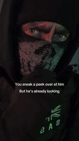 Staring contest, will you back down first, or him? x——————————x #maskedman #keegancod #codcosplayer #staringcontest #maskedmen #bookboyfriend #callofduty 