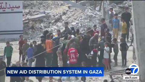 (5/26/25) A new aid system in #Gaza has opened its first distribution hub after #Israel’s nearly three-month blockade to pressure #Hamas. A U.S.-backed group says the aid started flowing yesterday.