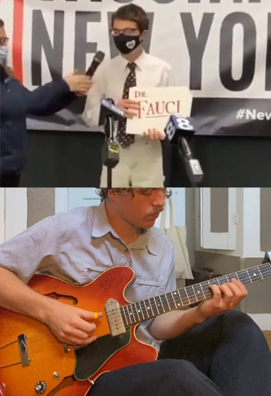 #drfauci #covid19 #guitartok #mrsandman #guitar #brainrot #fypシ 