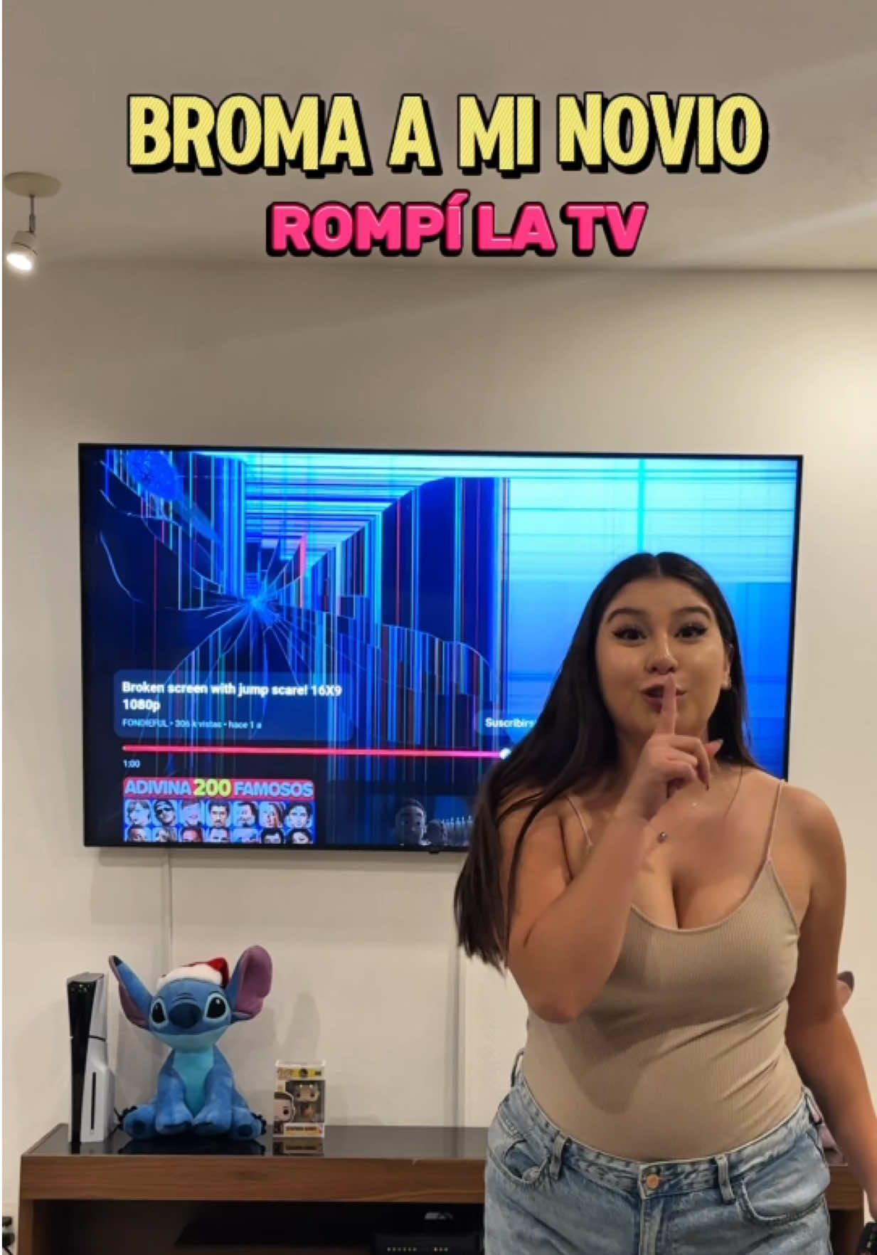 ROMPÍ LA TV 😱😬 @Jen & Miguel  #humor #fyp #viralvideos #parati #broma 