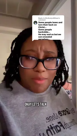 Replying to @MrsEvelynWilson Being sealed by the Holy Spirit is not a fragile thing. You’re not in and out of salvation every time you stumble. God doesn’t un-adopt His children. He finishes what He starts. #SealedByTheSpirit #EternalSecurity #JesusSaves #GraceNotFear #OnceSavedAlwaysSaved #ChildOfGod #FaithNotWorks #ChristianTikTok #BiblicalTruth #SoundDoctrine #BackslidingIsntUnsaving #SalvationIsSecure