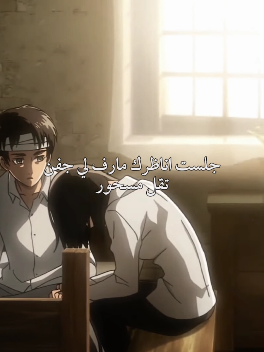 جلست اناظرك #ميكاسا #ليفاي #sashabraus #hangezoe #AttackOnTitan #aot #snk #mikasa #eren #fyp #levi  #attackontitan #shingekinokyojin 