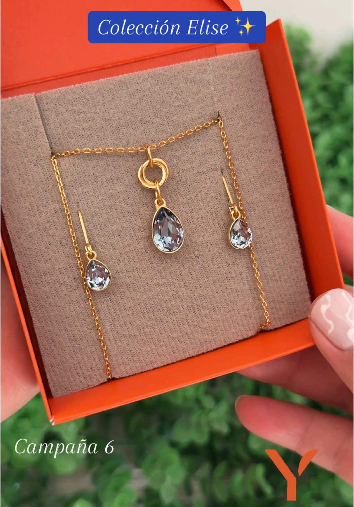 Colección Elise ✨ Pídelo al número del perfil 📲📍 #yanbal #yanbalperu #joyasyanbal #joyasperu #coleccionesyanbal #collaryarete #coleccionazulyanbal 