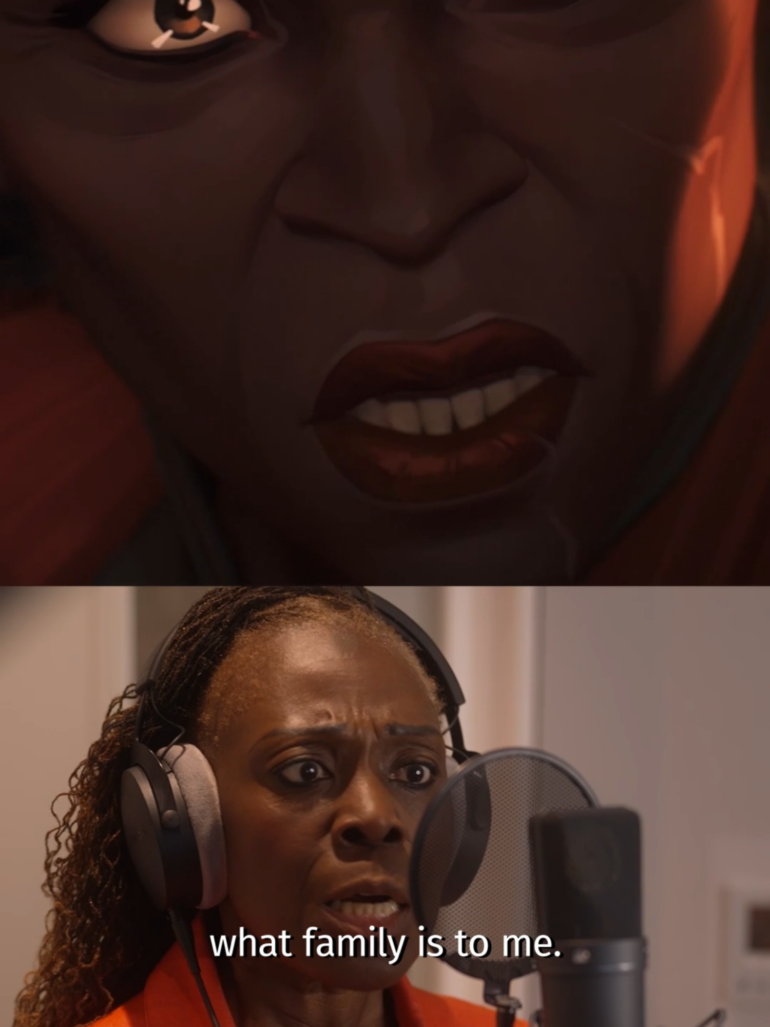 In the booth with Ellen Thomas as Ambessa. #Arcane #Ambessa