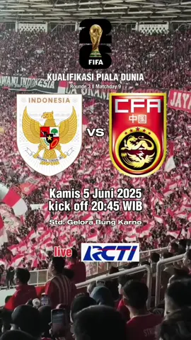 laga malam takbir INDONESIA vs CHINA || bismillah 3 poin 🇲🇨 🦅 momen dimana std GBK akan di penuhi suara takbir  #kualifikasipialadunia2026 #timnasindonesia #garudaindonesia #timnasday #eujeugstory #fyp 