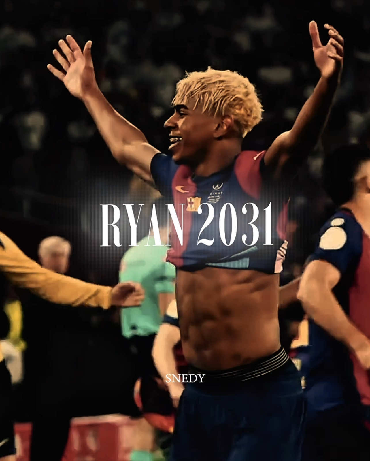 Hay Ryan para rato😍❤️💙#lamineyamal #yamal #lamine #fcbarcelona #baile #fcb #fyp 