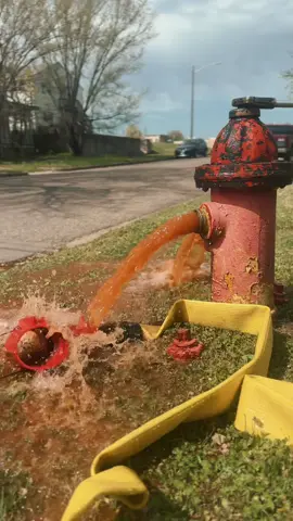 I’m  out flushing hydrants to keep your water clean and safe! 🚒  #constructionlife #publicworkslife #fyp #waterworks #firedepartment #LearnOnTikTok #behindthescenes #hydrantflushing #bluecollar 