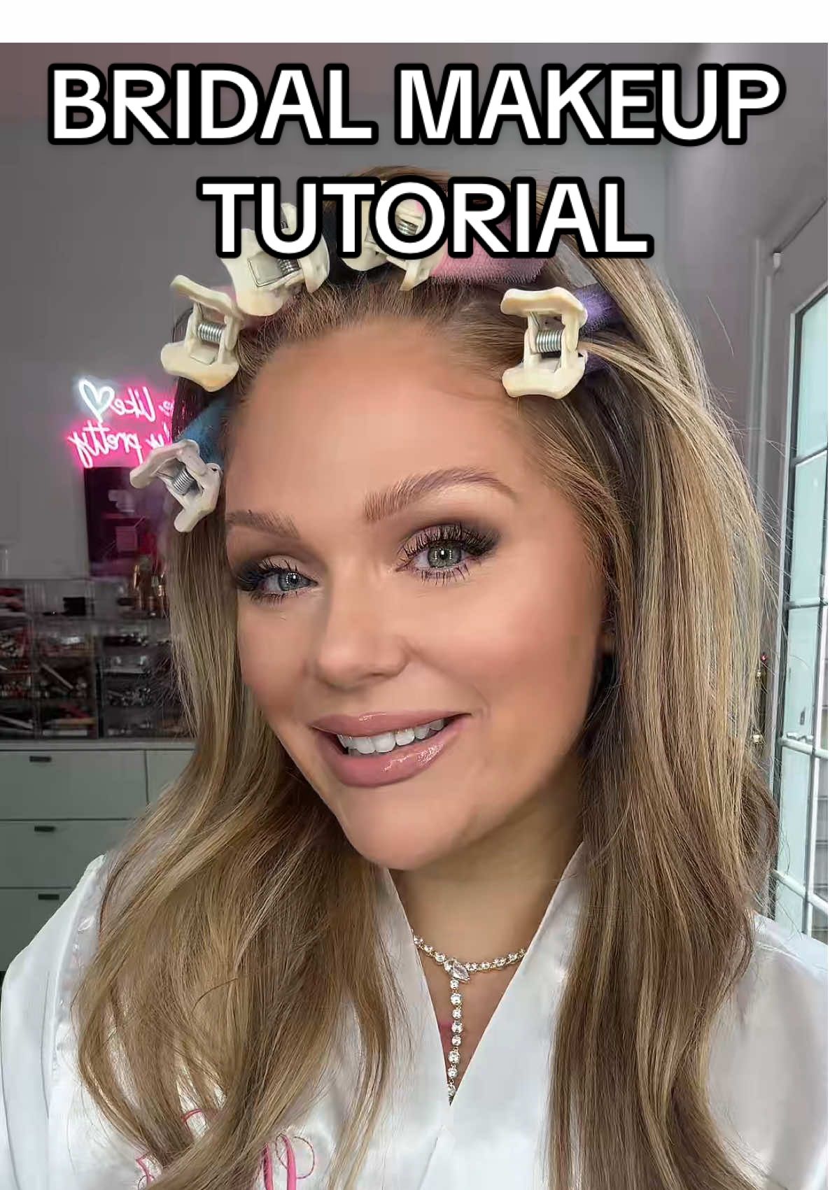 In depth bridal makeup tutorial for the perfect bridal makeup look for your 2025 or 2026 wedding! #fyp #beauty #makeup #bridalmakeup #bride #wedding #weddingmakeup 