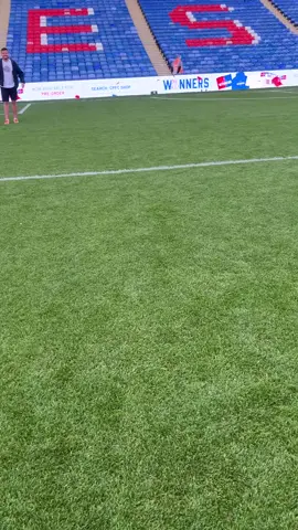 Had to do a knee slide on the hallowed turf😂🦅❤️💙 #cpfc #PremierLeague #facup #trophy #champion #champs #champions #selhurstpark #footballtiktok #football #sport 