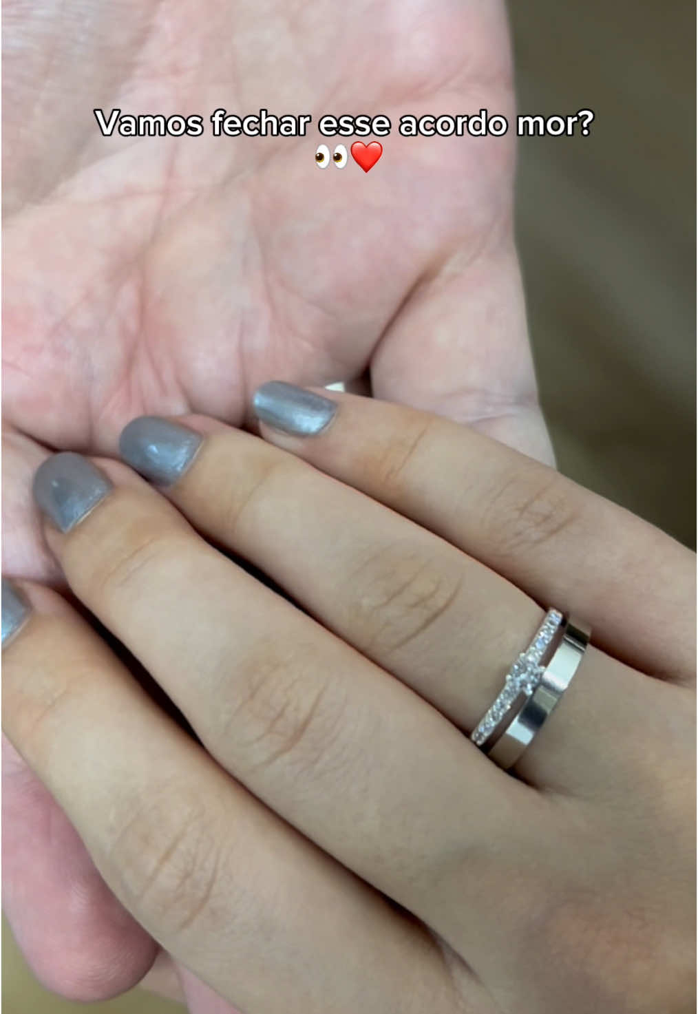 Vamos fechar esse acordo no dia 12/06 mor? 👀 #aliancas #aliancasdenamoro #aliancasdecompromisso #casal #namorados #namoradosapaixonados #diadosnamorados 