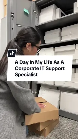 What my routine day looks like an IT Support Specialist. Aside from the offsite, this day was pretty much routine. Onboarding prep, tickets, troubleshooting, & receiving laptop shipments 😅 #ITSupportSpecialist #WomenInIT #WomeninTech #CorporateIT #womenincorporate #techjobs 