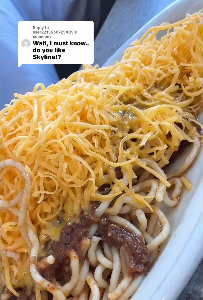 Replying to @user2215630725405 Skyline was the first place I went to when I got back to Cincinnati. I need to go to Waffle House next lol. @Skyline Chili 