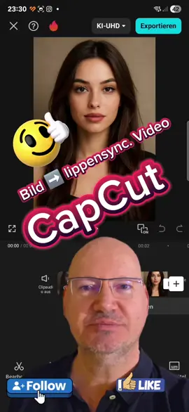 Neues CapCut-Feature!!! Wusstest du, dass du mit CapCut aus einem einzigen Bild ein Video machen kannst, das so aussieht, als würde die Person darin wirklich sprechen? #CapCutTrick #LipSyncVideo #CapCutTutorial #AIVideo #ContentCreation #ViralHacks #ReelTipps #CapCutMagic #VideoEditing #ReelTrend #kreativmitki 
