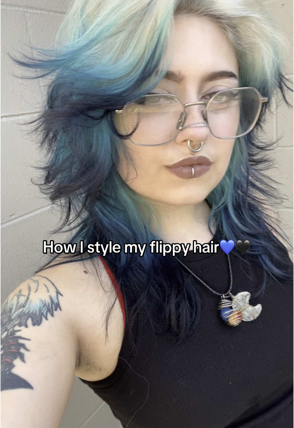 I had to add dgd’s new song it’s amazing  #flippyhair #wolfcut #shag #shaghaircut #alternative #althairstylist #althair #tampa #tampahairstylist 